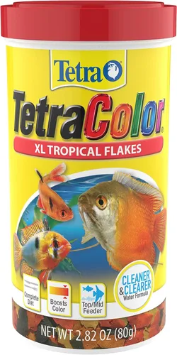 Vista 9 de TetraColor Tropical Flakes, Alimento para Peces que Realza el Color, Dieta Nutricionalmente Equilibrada para Peces Tropicales, 2.2 oz