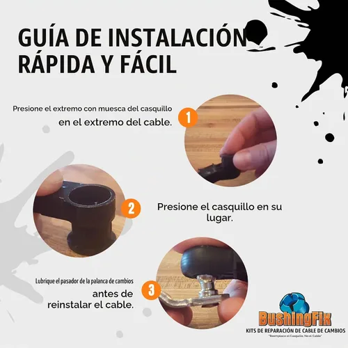 Vista 6 de BushingFix JE1Kit - Kit de reparación de bujes de cable de cambio de transmisión automática, buje de cable de cambio de repuesto, kit de reparación