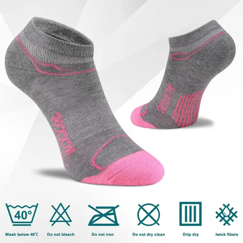Vista 7 de WXXM Womens Athletic Ankle No Show Running Socks Cushioned Compression Arch Support Moisture Wicking Socks 12 Pairs