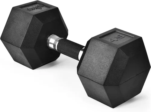 Vista 13 de Yes4All Mancuerna Hexagonal con Revestimiento de Agarre de Goma – Pesas de Mano con Antideslizante 5-50 LBS Individual