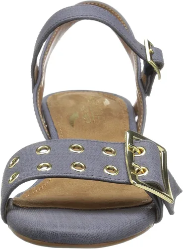Vista 2 de Aerosoles Sandalias de vestir de Mid Town para mujer, Azul Patchwork, 9