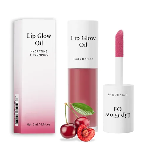 Vista 12 de Aceite de labios coreano – Aceite de brillo labial sabor afrutado, hidratante y nutritivo taza antiadherente, brillo labial transparente para labios