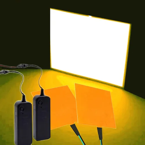 Vista 9 de El Panel de luz – 2 piezas 3.9 x 3.9 in DIY Electroluminiscente Cuttable Máscara Iluminación de Ojos DIY Cosplay Fiesta Decoración Rojo
