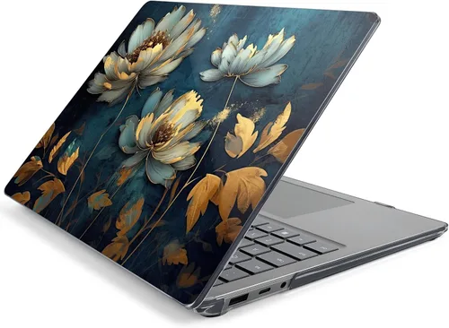 Vista 3 de Batianda Funda de alta calidad para laptop Microsoft Surface de 15 pulgadas 5 4 3 con reposamanos de metal, carcasa rígida de plástico transparente