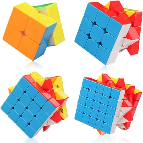 Vista 3 de D-FantiX Juego de cubos de velocidad y QYTOYS Qicheng Skewb Cube