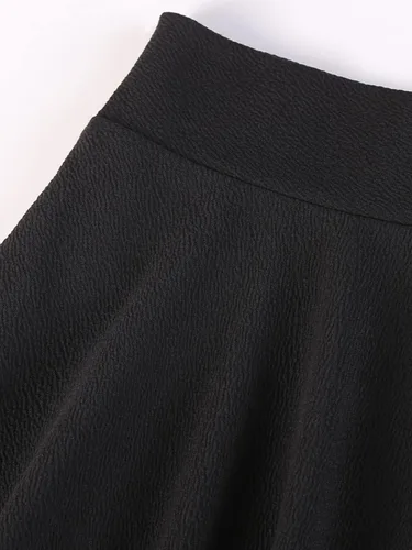 Vista 4 de DJT FASHION - Minifalda casual, plisada, acampanada y ajustada con shorts para mujer