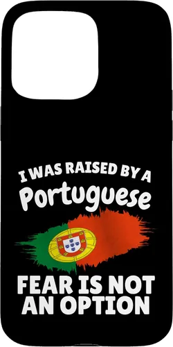 Vista 31 de I was Raised by a Portuguese Portugal Flag Gift Son Daughter Case for iPhone 16