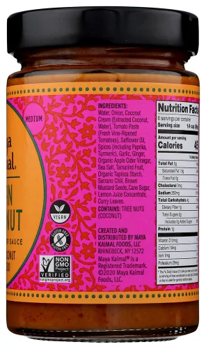 Vista 4 de Maya Kaimal Goan Coconut Indian Simmer Sauce 12.5 oz cada uno (4 artículos por pedido)