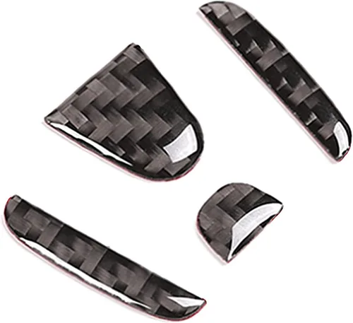 Vista 6 de Compatible con Emblema del Portón Trasero del Automóvil Logo Moldura Accesorios Emblema de Fibra de Carbono Insignia Calcomanía Cubierta Adhesivo