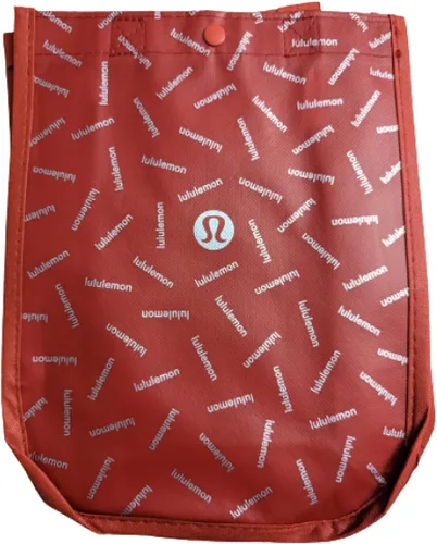 Vista 3 de LULULEMON NUEVA COMPRA ALMUERZO GIMNASIO BOLSA DE YOGA DANZA TENIS GOLF GYM PLAYA SKATE, Rojo/Blanco