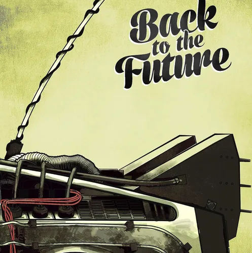 Vista 2 de Póster de Regreso al Futuro #1 – Película artística de ciencia ficción retro de los años 80 para decoración del hogar (11 x 17 pulgadas)