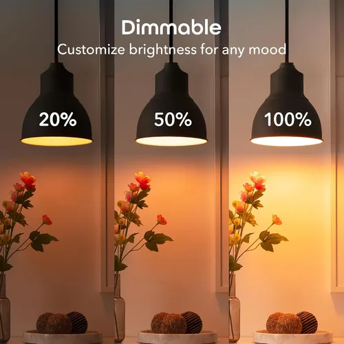 Vista 6 de Geeni Prisma Plus - Bombilla inteligente, 800 LED regulables que cambian de color, blanco sintonizable, funciona con Alexa y Google Home, control