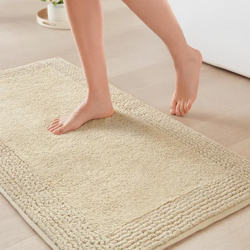 Vista 29 de Madison Park Splendor - Alfombra de baño reversible 100% algodón con mechones - 3000 GSM calidad hotelera lujosa felpa de pelo medio alfombrilla