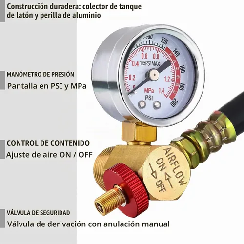 Vista 5 de Peryiter - Kit de reparación de tanque de aire para tanque de aire portátil
