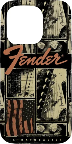 Vista 15 de Fender Funda vintage Stratocaster Americana Distressed Collage para iPhone 17