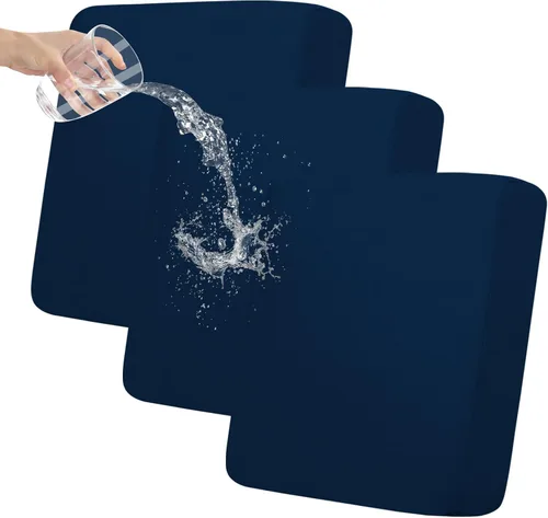 Vista 43 de Easy-Going Funda de cojín 100% impermeable para asiento de sofá, funda de cojín elástica de muebles, para niños, mascotas, cojín de sofá biplaza