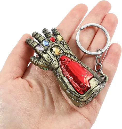 Vista 2 de Llavero con forma de guantelete de los Vengadores Thanos Infinity