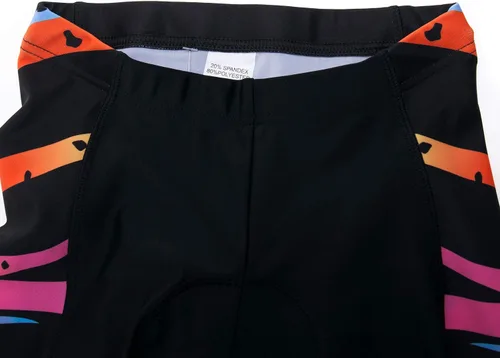 Vista 56 de Camiseta de ciclismo para mujer, manga corta y pantalones cortos de ciclismo acolchados para verano