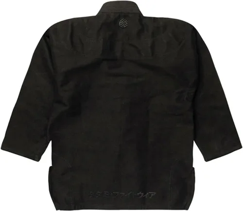 Vista 5 de Tatami Fightwear Estilo Black Label Jiu Jitsu Gi para hombre con chaqueta de tejido perla premium de 550 GSM, pantalones BJJ y bolsa