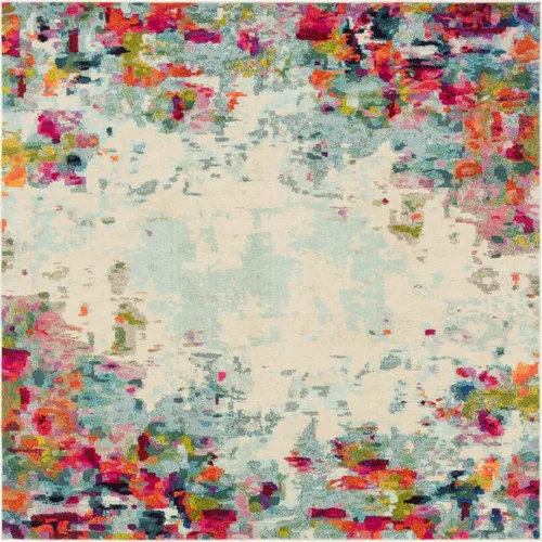 Vista 16 de Unique Loom Chromatic Collection - Alfombra de área Joyous (2 pies 7 pulgadas x 12 pies, color azul y multicolor)