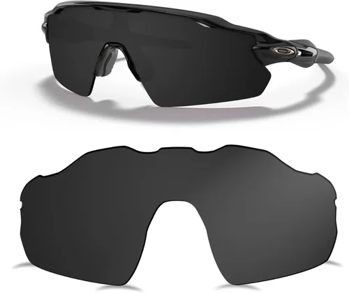 Vista 2 de Lentes polarizadas de repuesto para gafas de sol Oakley Radar EV Pitch OO9211, 2 pares - MultiOptions Negro+Azul