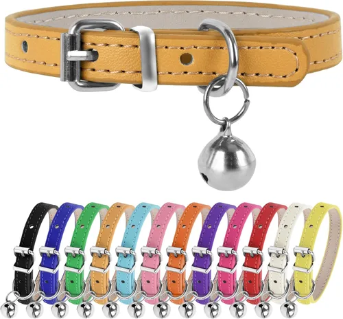 Vista 12 de XXS Teacup - Collar para perro, color negro, 3/8 pulgadas de ancho para perros y gatos pequeños Collares de perro rosa, collares de té para perros