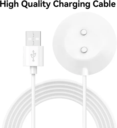 Vista 3 de FitTurn Paquete de 2 cargadores magnéticos para masajeadores de rosas, cable de carga USB, estación base de cable