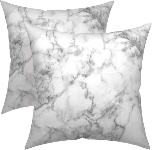 Vista 7 de Juego de 2 fundas de almohada decorativas cuadradas para decoración del hogar, fundas de almohada de 14 x 14 pulgadas para sofá, dormitorio