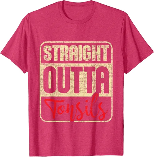 Vista 48 de Straight Outta Amígdalas - Camiseta de recuperación de cirugía de eliminación de amígdalas Asphalt Grey