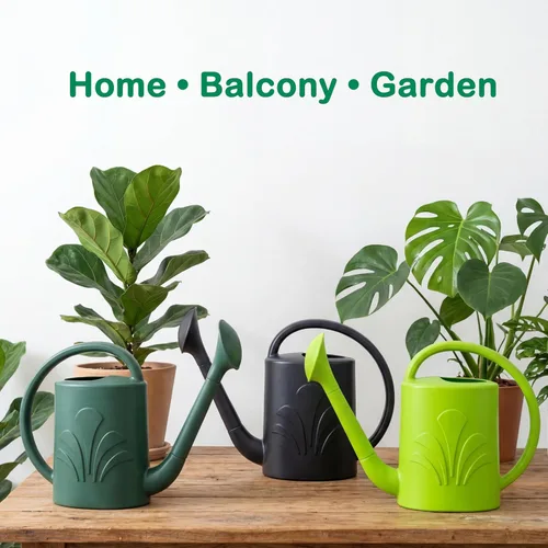 Vista 6 de Regadera de 1 galón para exteriores, regadera para plantas de interior y exterior, flor con cabezal de aspersor desmontable