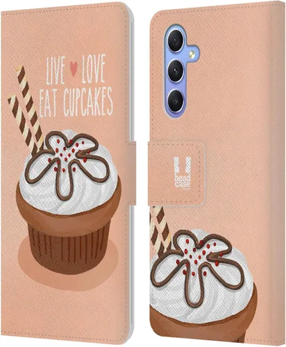 Vista 46 de Head Case Designs Assortment Cupcakes Happiness Leather Wallet Case Compatible with Samsung Galaxy A07 4G Surtido