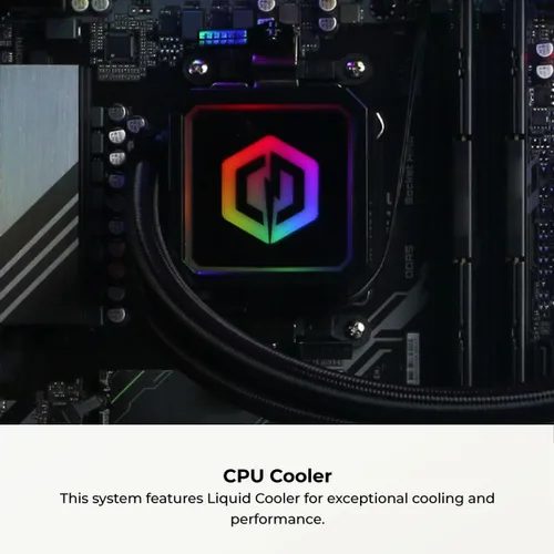 Vista 8 de CyberPowerPC PC para juegos, AMD Ryzen 9 9900X, GeForce RTX 5070 12GB