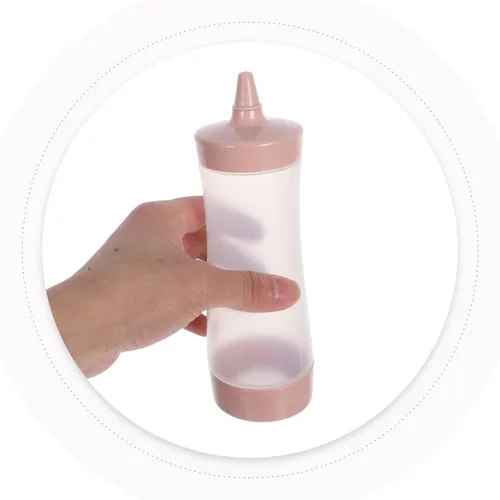 Vista 6 de 3 botellas exprimibles de condimentos para salsas, botella de plástico con tapa, aderezo, aceite, salsa de mostaza, dispensadores de salsa de tomate
