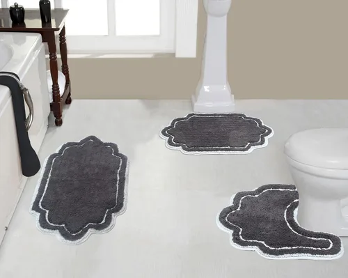 Vista 42 de Home Weavers - Tapete de baño 100% algodón copetudo, supersuave y absorbente, lavable a máquina y apto para secadora lino
