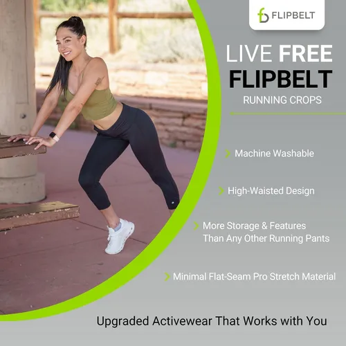 Vista 5 de FlipBelt Women's Standard Mid Rise Athletic Leggings