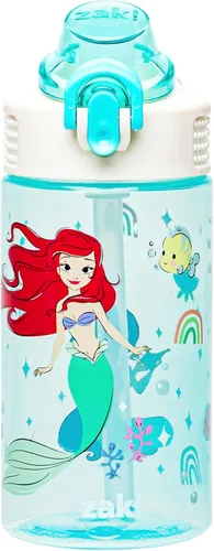 Vista 30 de Zak Designs Barbie Sage - Botella de agua para niños con popote a prueba