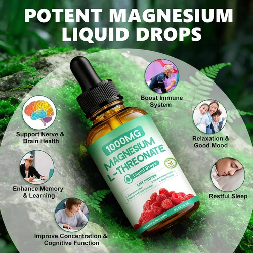 Vista 3 de L-treonato de magnesio 1000 mg, treonato de magnesio enriquecido con teanina, apigenina y bálsamo de limón, diseñado para apoyar la salud