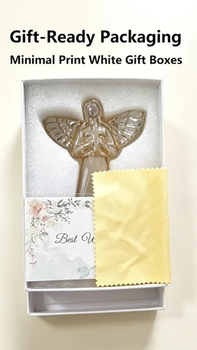 Vista 7 de Champagne Crystal Guardian Angel Christian Gifts for Women