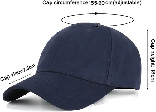 Vista 78 de Gorra de béisbol 100% algodón clásico deportivo casual gorra de golf Sunhat tamaño ajustable