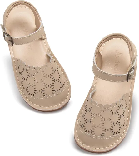 Vista 79 de THEE BRON Sandalias cómodas para niñas, zapatos para niños, sandalias rellenas
