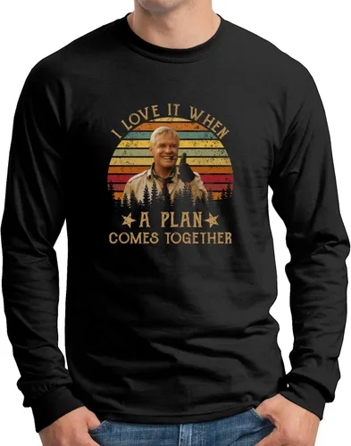 Vista 4 de Camiseta con texto en inglés "I Love It When A Plan Comes Togethers", multicolor, Multi colorido