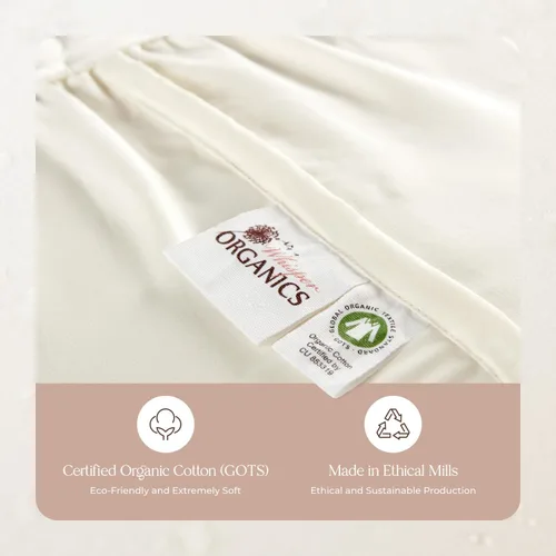 Vista 7 de Protector de colchón orgánico impermeable tamaño Queen – Protector de colchón 100% impermeable con protección de triple capa extrasuave, silencioso
