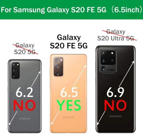 Vista 2 de NZND Funda para Samsung Galaxy S20 FE 5G con [protector de pantalla incorporado], funda protectora de cuerpo completo a prueba de golpes, resistente