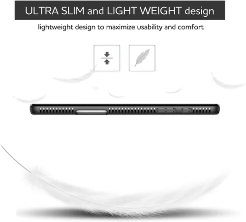 Vista 3 de SURITCH Funda de cuero para Samsung Galaxy Tab S6 Lite de 10.4 pulgadas 2024/2022/2020, protector de pantalla integrado, ajuste delgado, cubierta