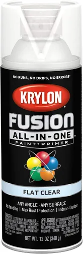 Vista 26 de Krylon Fusion - Pintura en aerosol adhesiva todo en uno para uso en interiores y exteriores, 12 onzas, vidrio de playa