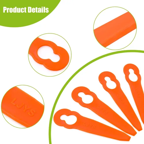 Vista 3 de 120 piezas de repuesto de cuchillas de plástico accesorios para STIHL Polycut 2-2 FSA 45 cortacésped cortadora de césped cuchillas de nailon