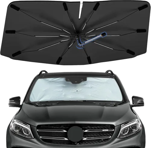 Vista 64 de Sombrilla Parasol para Parabrisas para Mazda 3 2014-2026, Parasol Plegable para Coche para Ventana Delantera, Visera Protectora Solar Altamente