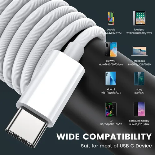 Vista 5 de MOSWAG - Auriculares USB C con cable con micrófono y control de volumen Auriculares tipo C con cable para iPhone 17 16 15 iPad Air USB C