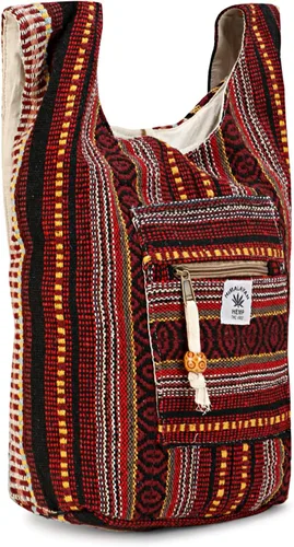 Vista 3 de Bolso bandolera de cáñamo, bolso bandolera de cáñamo, bolso bandolera de cáñamo y bolso de fiesta de cáñamo en la playa, bolso unisex de cáñamo