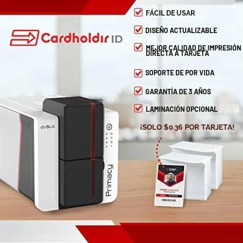 Vista 8 de Evolis Primacy 2 Impresora de identificación de una sola cara con software para principiantes, cámara web HD y todo lo necesario para imprimir